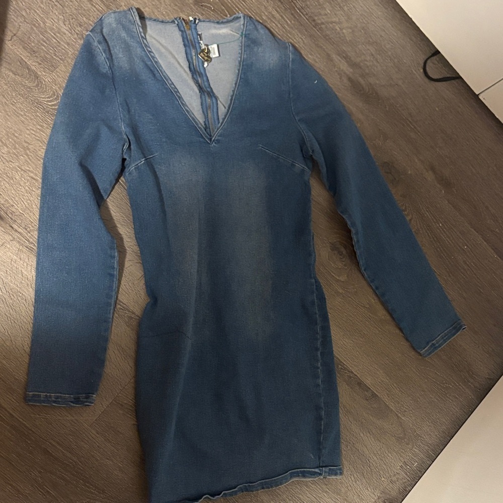 Betsey Johnson Indigo Long Sleeve Dress